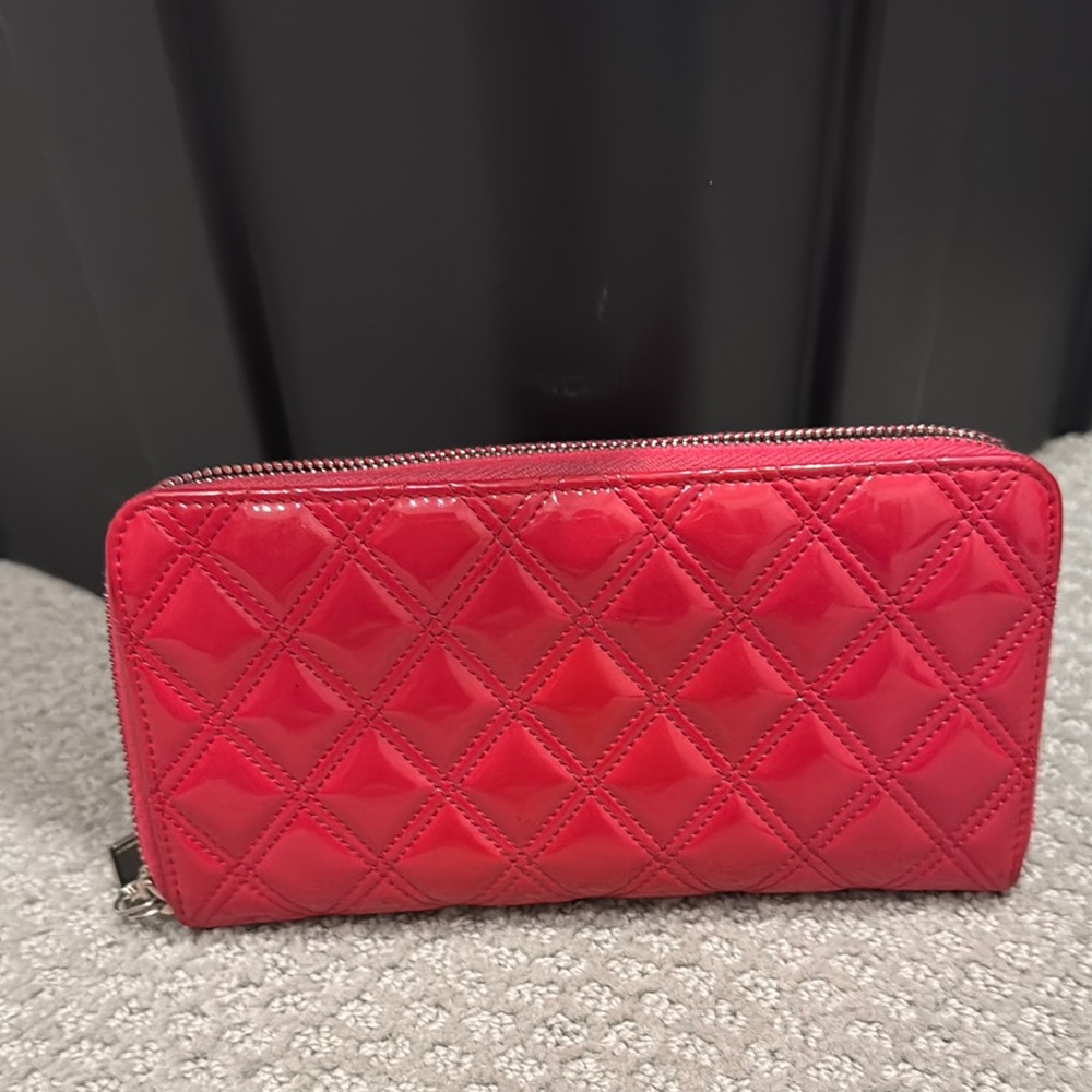 SOLD Chanel Red Quilted Matelasse Wallet - Picture 2 of 6
